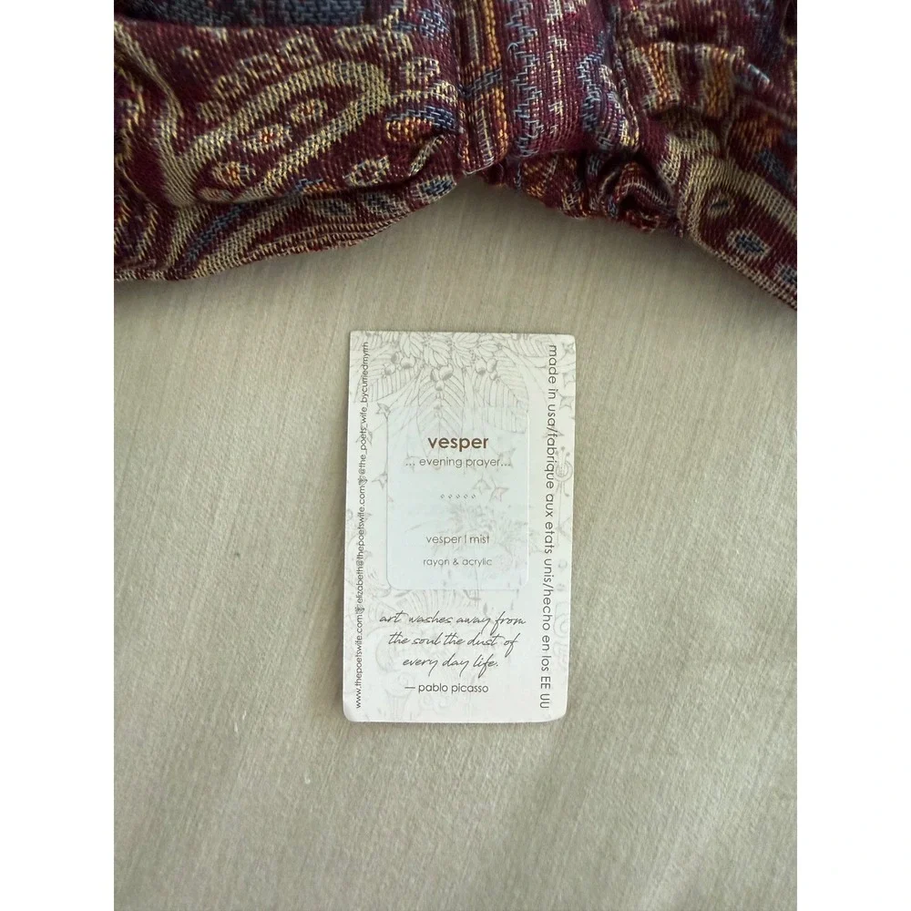 Curried Myrrh Vesper Mist Tapestry Headwrap Turban Boho Paisley Made in USA